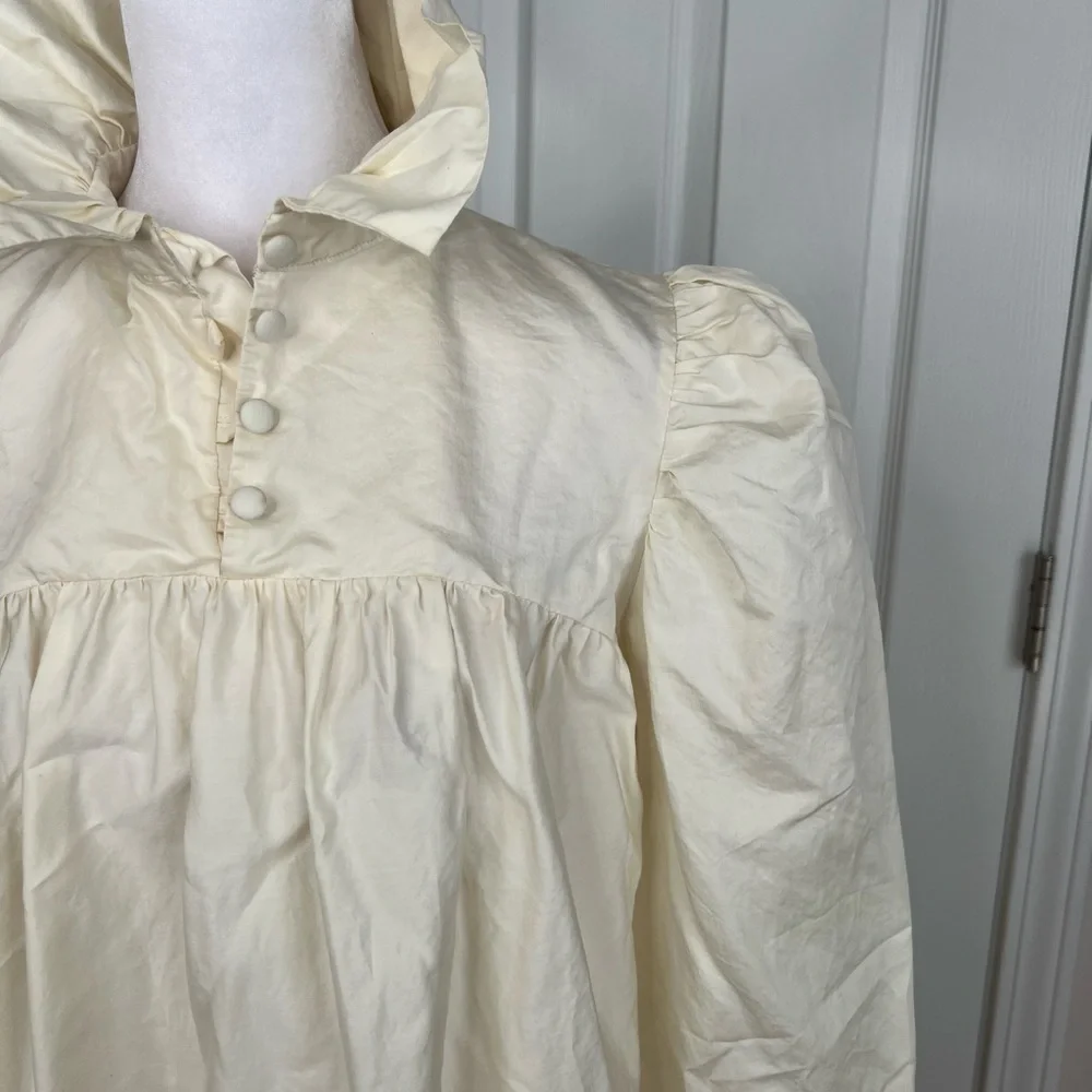 ! Avavav Firenze Cream Ruffled Mini Babydoll Dress - Picture 5 of 12